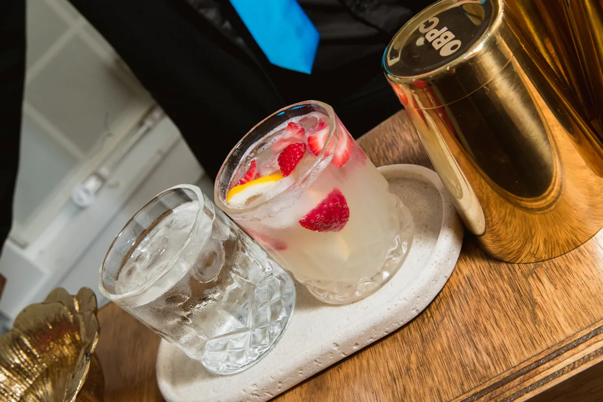 Smoked cocktail close-up